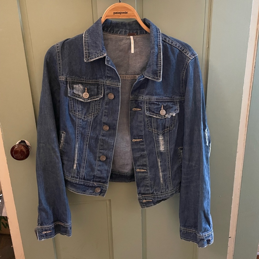 Free People Denim Trucker Jacket